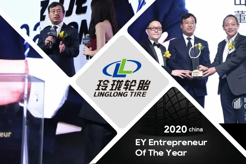 Ernst & Young vyhlasuje Wanga Fenga zo spoločnosti Shandong Linglong Tire Co., Ltd. ako Podnikateľa roka® 2020 China Award Winner